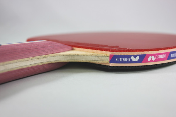 Butterfly Nakama S-3 Racket: Diagonal View of the Racket